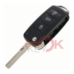 NEW 202AD MODEL FOR VW 3 BUTTON KEY BLANK AFTER 2011