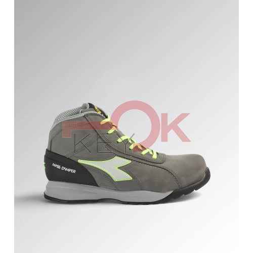DIADORA - GLOVE MDS MID S3 HRO SRC - COAL/GREEN FLUO - 39