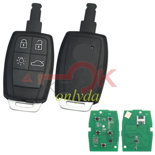 RADIOCOMANDO VOLVO 5 TASTI ID48 433.92MHZ KEYLESS