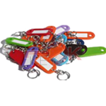 ERREBI - AC04012 - ETICHETTE PORTACHIAVI PLAST. CON GIVOLARE ASSORTITE