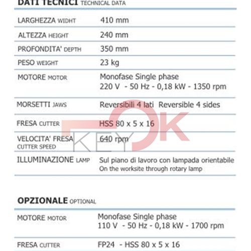 ERREBI - M032 - MACCH. DUPLICATR.DELTA PLUS M032 - MAC-MAC