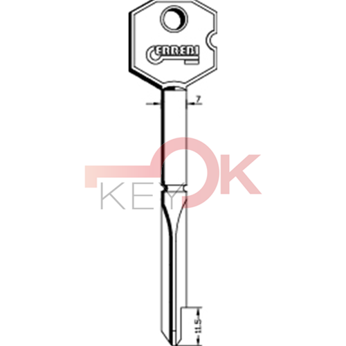 ERREBI - FYX105 - CRUCIFORMI FERRO - 12A-ACC