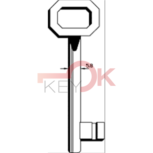 ERREBI - GB45G12* - PER SERRATURE PATENT (G.B.) - 733-OTT