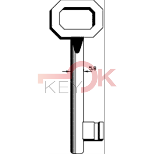 ERREBI - GB45P5- - PER SERRATURE PATENT (G.B.) - 733-ZAM