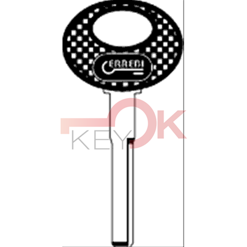 ERREBI - HF52P18* - CHIAVI PER AUTO TESTA PLAST. HF52P18* - 21B-OTT