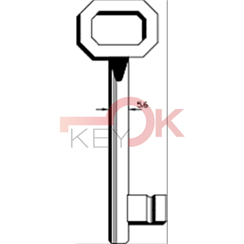 ERREBI - IS27G13 - PER SERRATURE INFILARE TIPO PATENT (703-ACC)
