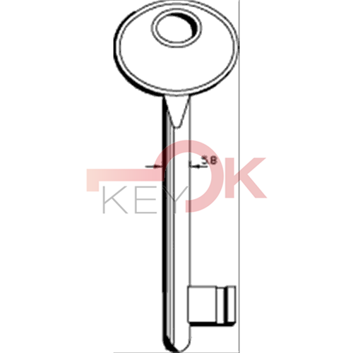 ERREBI - AGB27GB3- - PER SERRATURE INFILARE TIPO PATENT - 709-ZAM