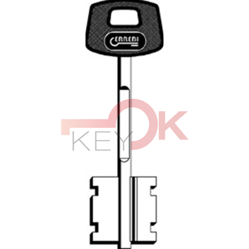 ERREBI - CK-2CI8P97* - DOPPIA MAPPA GRANDI TESTA PLAST. CRYSTAL - Ottone - Brass
