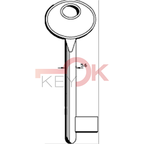 ERREBI - PP27GO - PASSEPARTOUT 18MM OTTONATO PER TIPO PATENT - 713-OTT