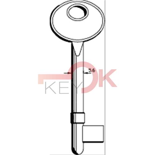 ERREBI - PP27MAB - PASSEPARTOUT 16.5 MM BRONZATO CON ANELLO PER TIPO PATENT - 713-OTT
