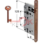 AGB SERRATURA PATENT BORDO TONDO F0 E40