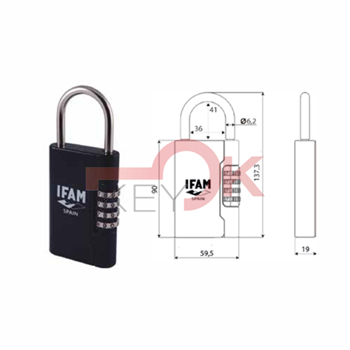 IFAM - MINI CASSETTA DI SICUREZZA PER CHIAVI CON ARCO G3