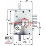 M&T - ATRA - SERRATURA CYLINDRO E70 I.28 DX - 195SERNE427D