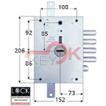 ATRA - SERR.TRIPL.PORTE BL.C/SCR.70SX - 195SER71121SE