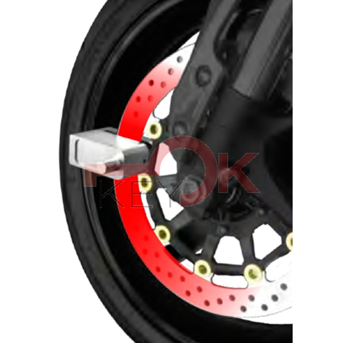 DISEC - LUCCHETTO BLOCCADISCO X MOTO - MAT. ACCIAIO INOX - FIN. CROMO SATINATO